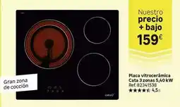 Leroy Merlin Cata - placa vitroceramica 3 zonas 5,40 kw oferta