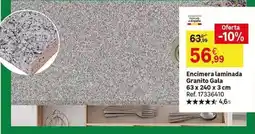 Leroy Merlin Gala - encimera laminada granito oferta