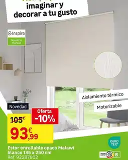 Leroy Merlin Blanco - estor enrollable opaco malawi oferta