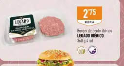 Supermercados Deza LEGADO IBÉRICO Burger de cerdo ibérico oferta