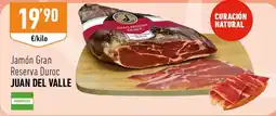Supermercados Deza JUAN DEL VALLE Jamón Gran Reserva Duroc oferta