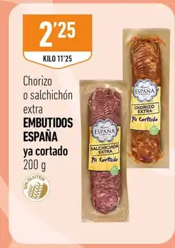 Supermercados Deza EMBUTIDOS ESPAÑA Chorizo o salchichón oferta