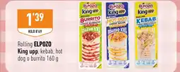 Supermercados Deza ELPOZO Rolling King upp kebab hot dog o burrito oferta