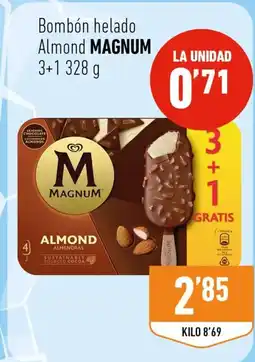 Supermercados Deza MAGNUM Bombón helado Almond oferta