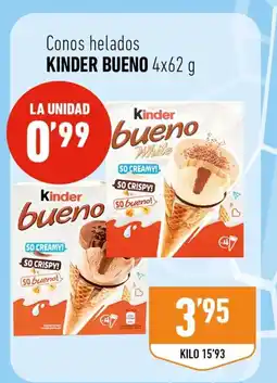 Supermercados Deza KINDER BUENO Conos helados oferta