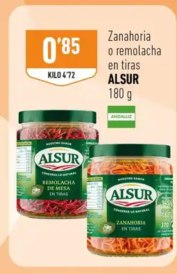 Supermercados Deza ALSUR Zanahoria o remolacha en tiras oferta