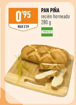 Supermercados Deza PAN PIÑA recién horneado oferta