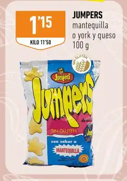 Supermercados Deza JUMPERS mantequilla o york y queso oferta