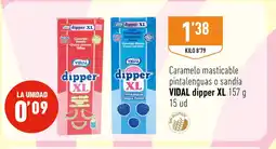 Supermercados Deza VIDAL DIPPER Caramelo masticable pintalenguas o sandía oferta