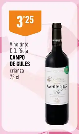 Supermercados Deza CAMPO DE GULES Vino tinto D.O. Rioja oferta