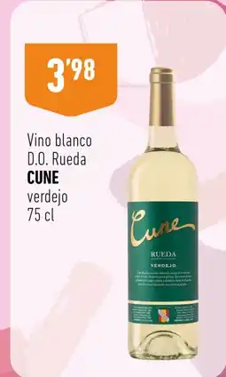 Supermercados Deza CUNE Vino blanco D.O Rueda verdejo oferta