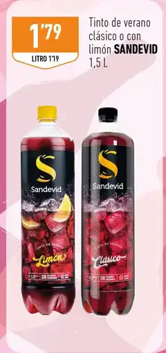 Supermercados Deza SANDEVID Tinto de verano clásico o con limón oferta