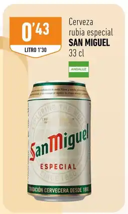 Supermercados Deza SAN MIGUEL Cerveza rubia especial oferta
