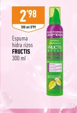 Supermercados Deza FRUCTIS Espuma hidra rizos oferta