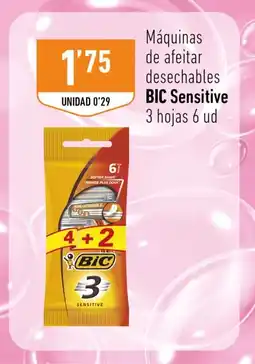 Supermercados Deza BIC SENSITIVE Máquinas de afeitar desechables oferta