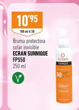 Supermercados Deza ECRAN SUNNIQUE FPS50 Bruma protectora solar invisible oferta