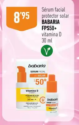 Supermercados Deza BABARIA FPS50+ Sérum facial protector solar vitamina D oferta