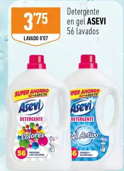 Supermercados Deza ASEVI Detergente en gel 56 lavados oferta