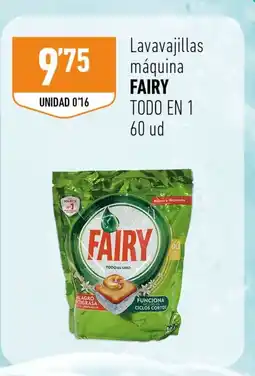 Supermercados Deza FAIRY Lavavajillas máquina oferta