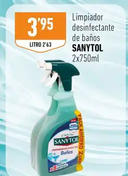 Supermercados Deza SANYTOL Limpiador desinfectante de baños oferta