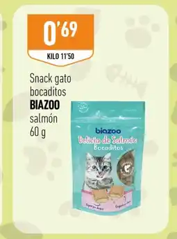 Supermercados Deza BIAZOO Snack gato bocaditos oferta