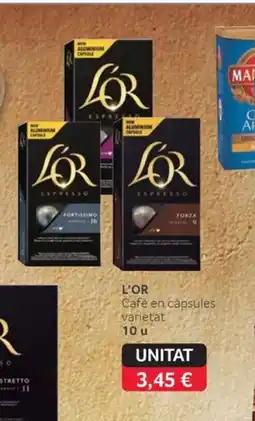 GM Cash & Carry L'OR Cafè en càpsules varietat oferta