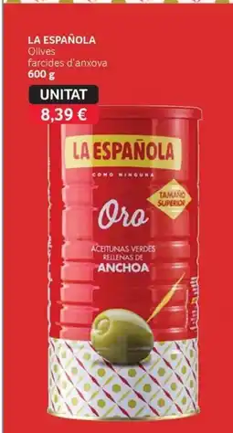 GM Cash & Carry LA ESPAÑOLA Olives farcides d'anxova oferta