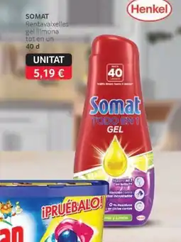 GM Cash & Carry SOMAT Rentavaixelles gel llimona tot en un oferta