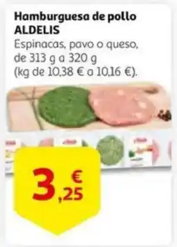 Alcampo ALDELIS Hamburguesa de pollo oferta