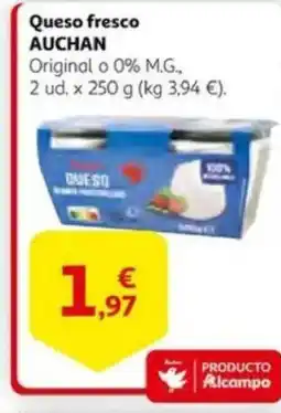 Alcampo AUCHAN Queso fresco oferta