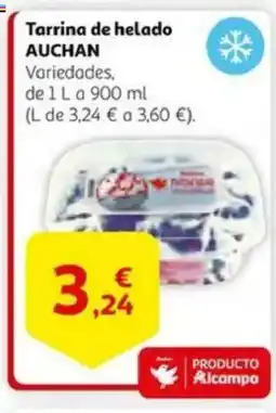 Alcampo AUCHAN Tarrina de helado oferta
