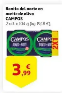 Alcampo CAMPOS Bonito del norte en aceite de oliva oferta