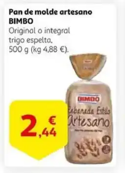 Alcampo BIMBO Pan de molde artesano oferta