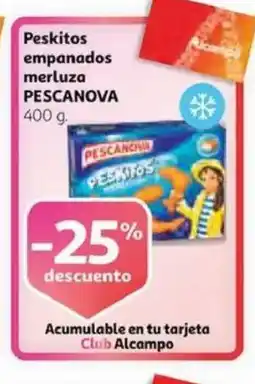 Alcampo PESCANOVA Peskitos empanados merluza oferta