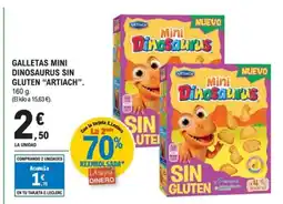 E.Leclerc ARTIACH Galletas mini dinosaurus sin gluten oferta