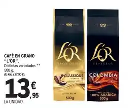 E.Leclerc L'OR Café en grano oferta