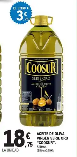 E.Leclerc COOSUR Aceite de oliva virgen serie oro oferta