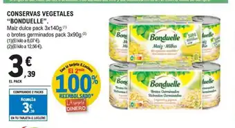 E.Leclerc BONDUELLE Conservas vegetales oferta