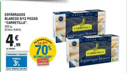 E.Leclerc CARRETILLA Espárragos blancos 9/12 piezas oferta