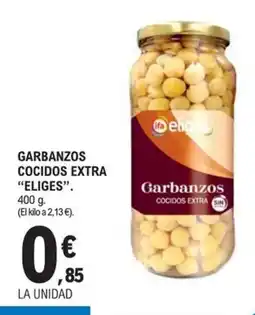E.Leclerc ELIGES Garbanzos cocidos extra oferta