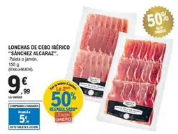 E.Leclerc SÁNCHEZ ALCARAZ Lonchas de cebo ibérico oferta