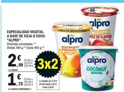 E.Leclerc ALPRO Especialidad vegetal a base de soja o coco oferta