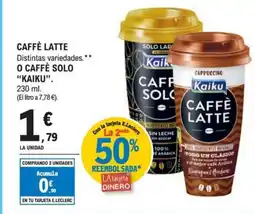 E.Leclerc KAIKU Caffè latte o caffè solo oferta