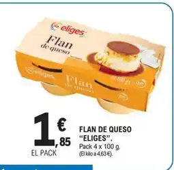 E.Leclerc ELIGES Flan de queso oferta