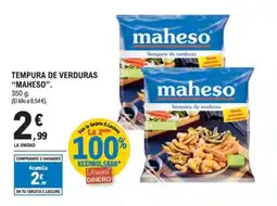 E.Leclerc MAHESO Tempura de verduras oferta
