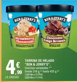 E.Leclerc BEN& JERRY'S Tarrina de helado oferta