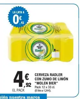 E.Leclerc MOLEN BIER Cerveza radler con zumo de limón oferta