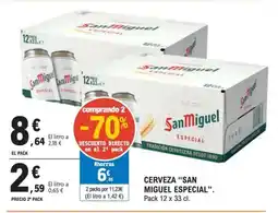 E.Leclerc SAN MIGUEL ESPECIAL Cerveza oferta