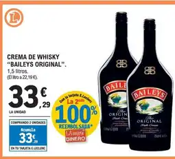 E.Leclerc BAILEYS ORIGINAL Crema de whisky oferta