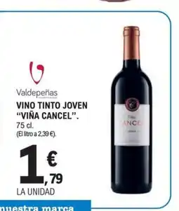 E.Leclerc VIÑA CANCEL Vino tinto joven oferta